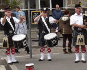 Kernow Pipes & Drums at St Ives festival 2013