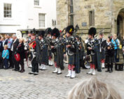 Kernow Pipes & Drums at Remembrance Parade Truro 2016