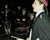 kernow pipes and drums at truro city of lights 2016
