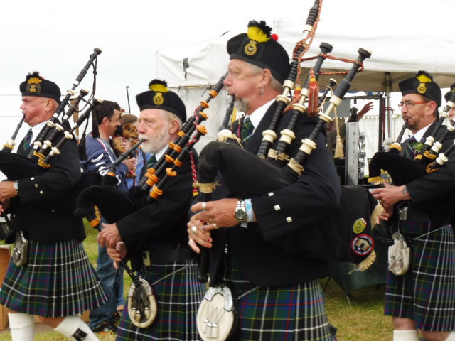 Kernow Pipes & Drums at Camborne Show 2017