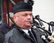 Kernow Pipes and Drums at Trevithick Day 2014
