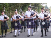 Kernow Pipes and Drums with Tarka Band at St Teath 2014