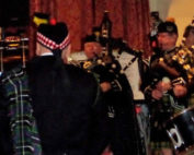 Kernow Pipes and Drums at genesis research trust dinner 2014