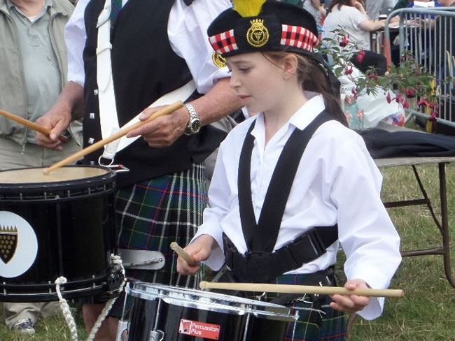 kernow pipes and drums at Camborne show 2015