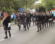 Kernow Pipes & Drums at Mevagissey carnival 2013