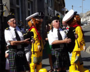 Kernow Pipes and Drums at Newquay Lifeboat Day 2013