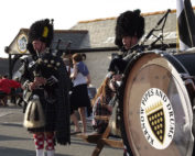Kernow Pipes and Drums at Land's End Air Ambulance Day 2013