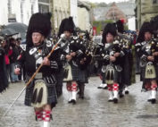 Kernow Pipes and Drums at Truro Remembrance parade 2013