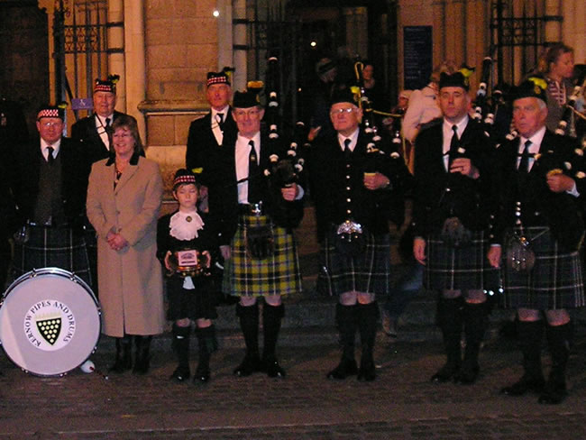 Kernow Pipes and Drums at Truro Cathedral 2013