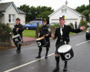 Kernow Pipes and Drums at St Merryn carnival 2013