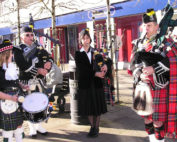 Kernow Pipes and Drums at Camborne Poppy Launch 2012