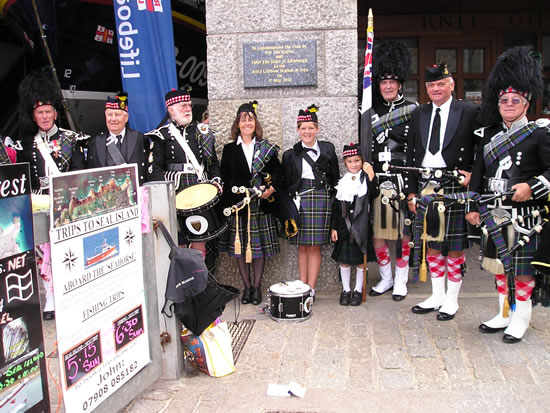 Kernow Pipes and Drums at RNLI St Ives 2013