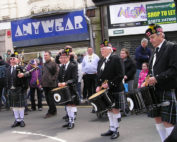 Kernow Pipes and Drums at Trevithick Day 2013