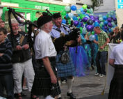 Kernow Pipes and Drums at Mevagissey Carnival 2011