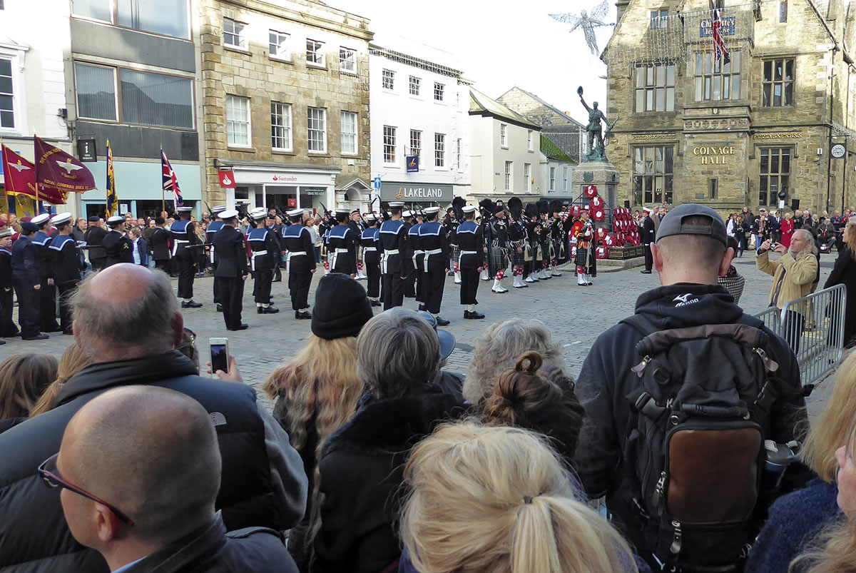 Kernow Pipes & Drums Remembrance Truro 2018
