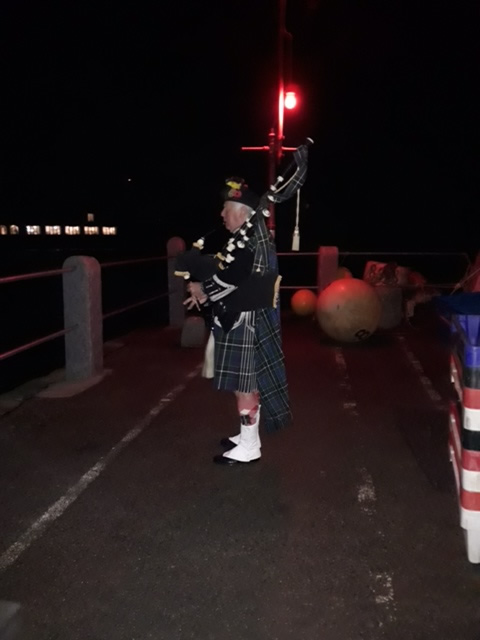 Lone Piper St Mawes