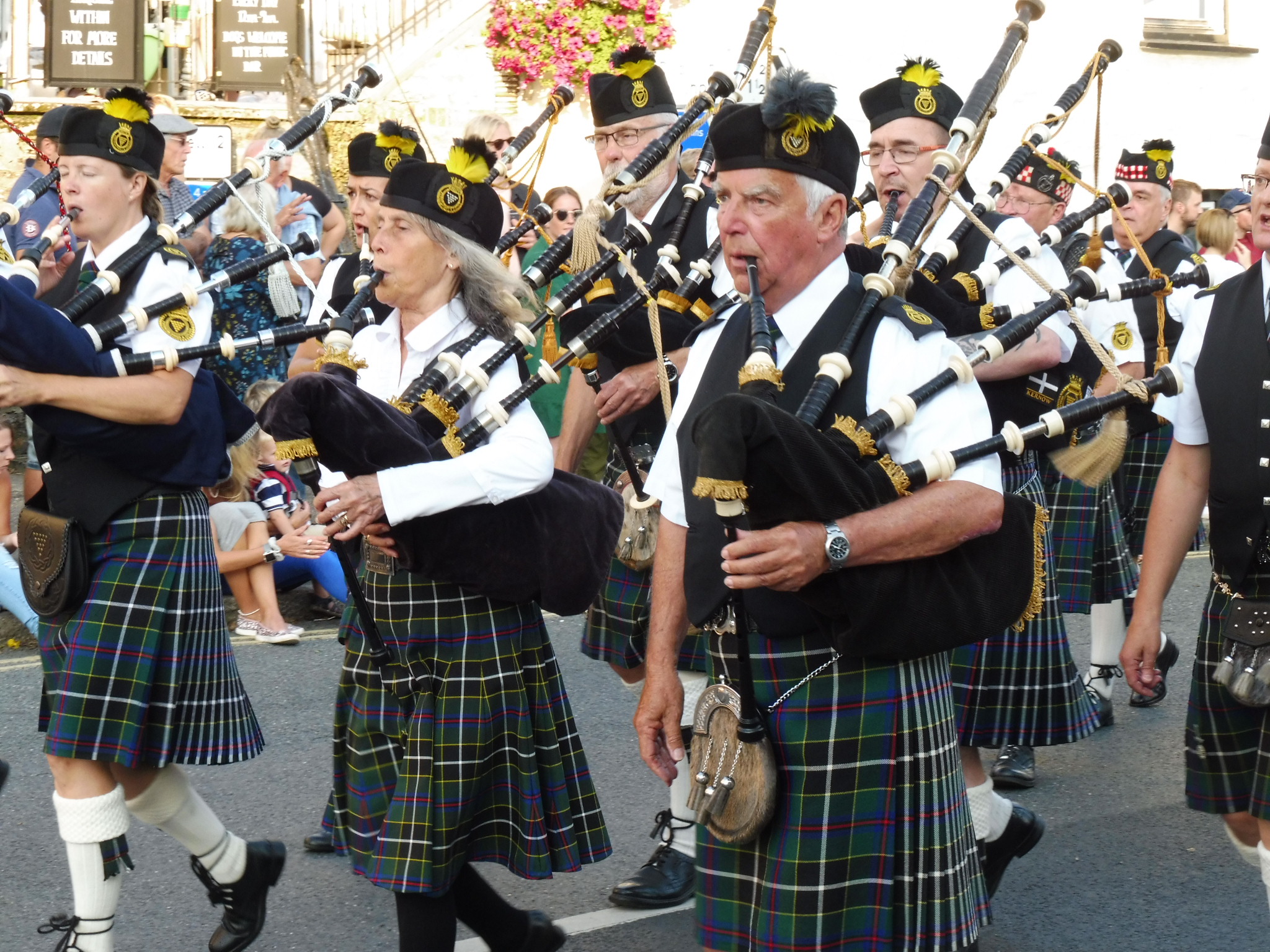 Kernow Pipes and Drums at Charlestown Carnival 2019