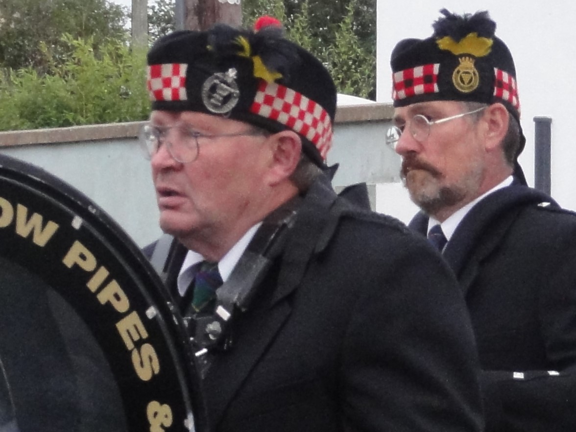 Keith of Kernow Pipes and Drums at St Merryn carnival 2019