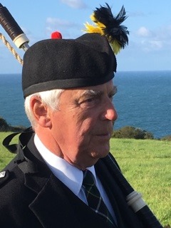Alex of Kernow Pipes and Drums at Port Isaac carnival 2019